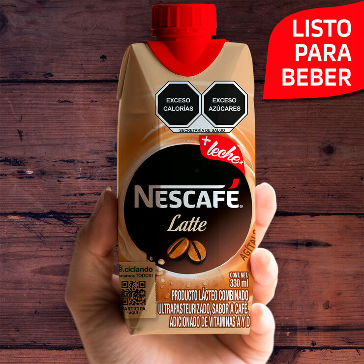 Nescafé Bebida Latte 12 pzas de 330 ml  — Imagen 2 de 4