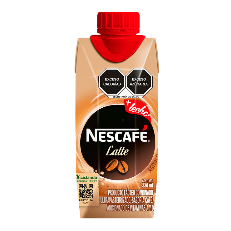 Nescafé Bebida Latte 12 pzas de 330 ml  — Imagen 1 de 4