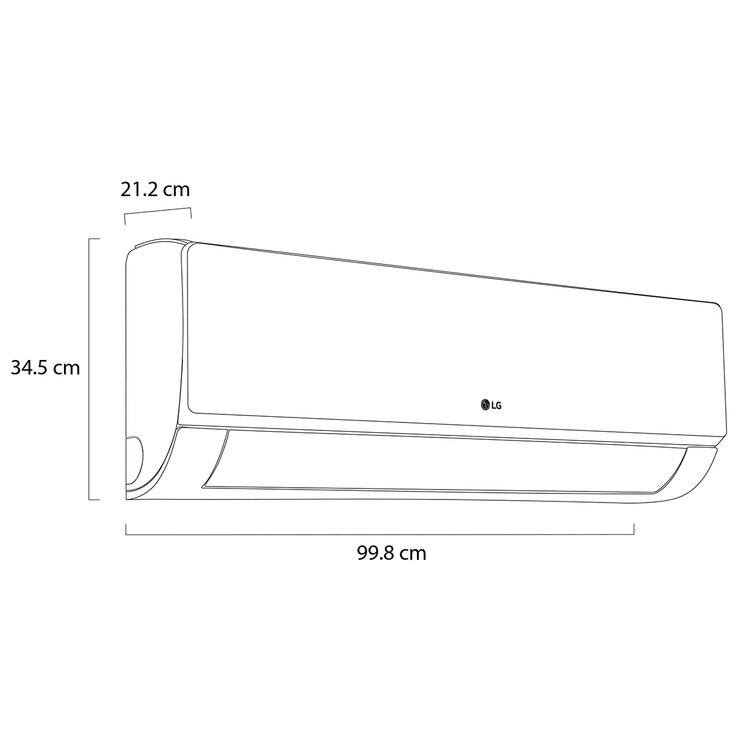 LG Aire Acondicionado ArtCool Inverter, Wifi, Frío y Calor, 22,000 BTU/h, VR242HW — Imagen 4 de 4