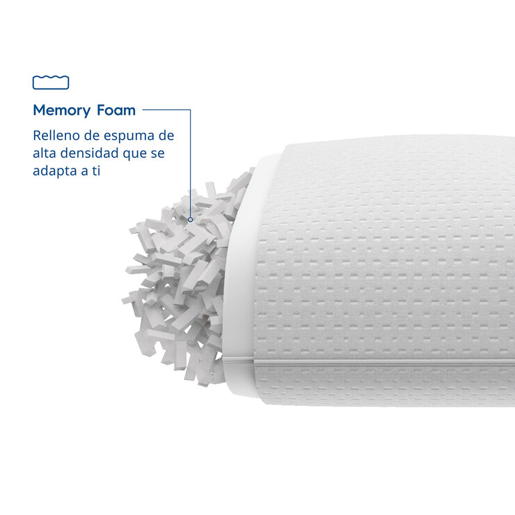 Almohada Luuna Ajustable de Memory Foam Triturado, Tamaño King — Imagen 4 de 4