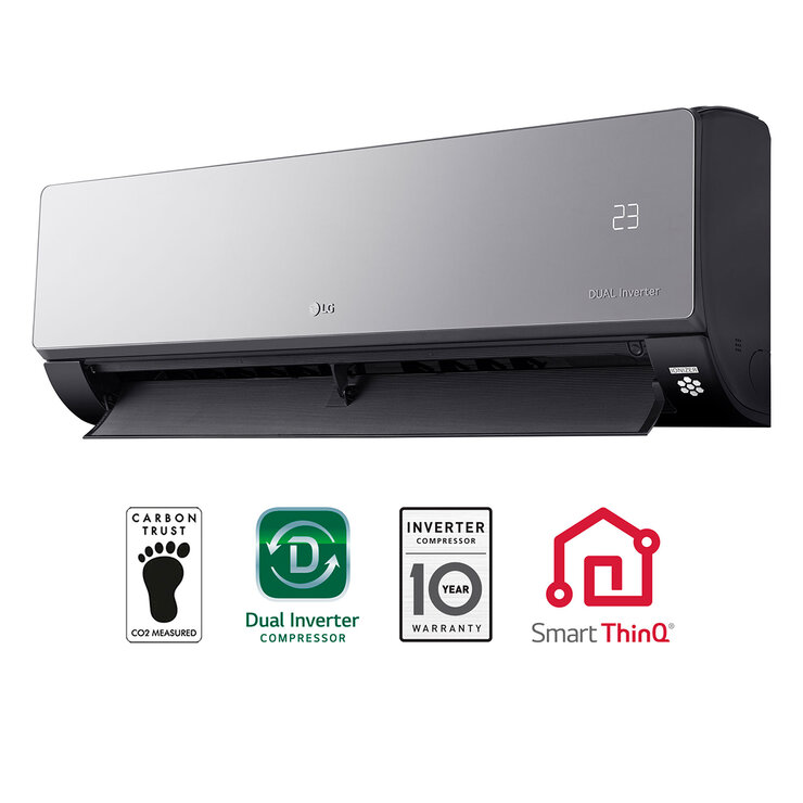LG Aire Acondicionado ArtCool Inverter, WiFi, Frío y Calor, 12,000 BTU/h, VR122HD — Imagen 1 de 4