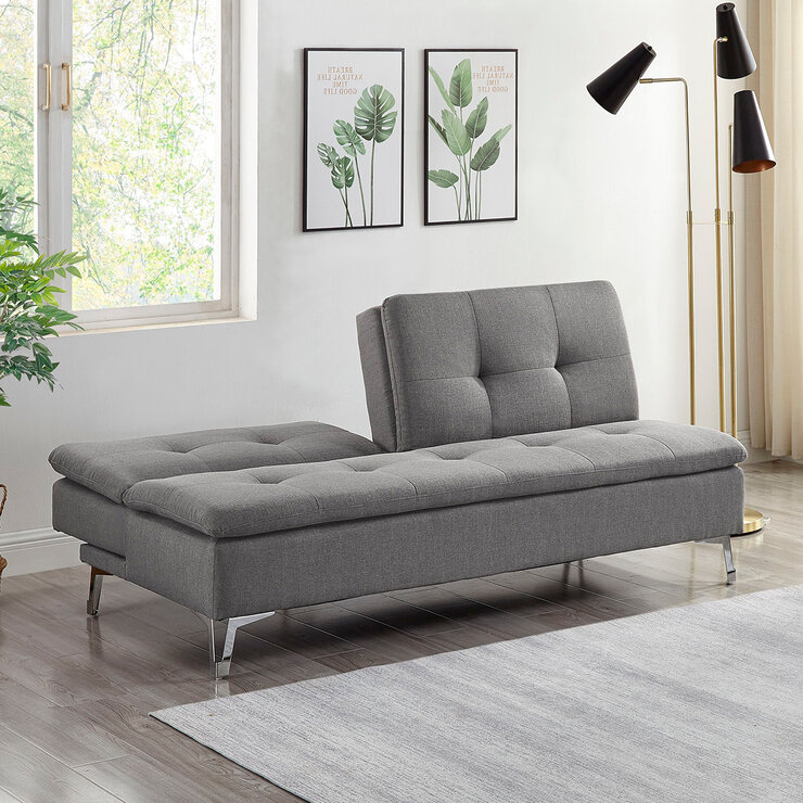 Homelegance, Jena, Sofá cama tela color Gris — Imagen 1 de 3