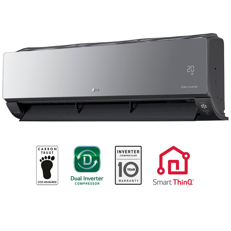 LG Aire Acondicionado ArtCool Inverter, Wifi, Frío y Calor, 22,000 BTU/h, VR242HW — Imagen 1 de 4