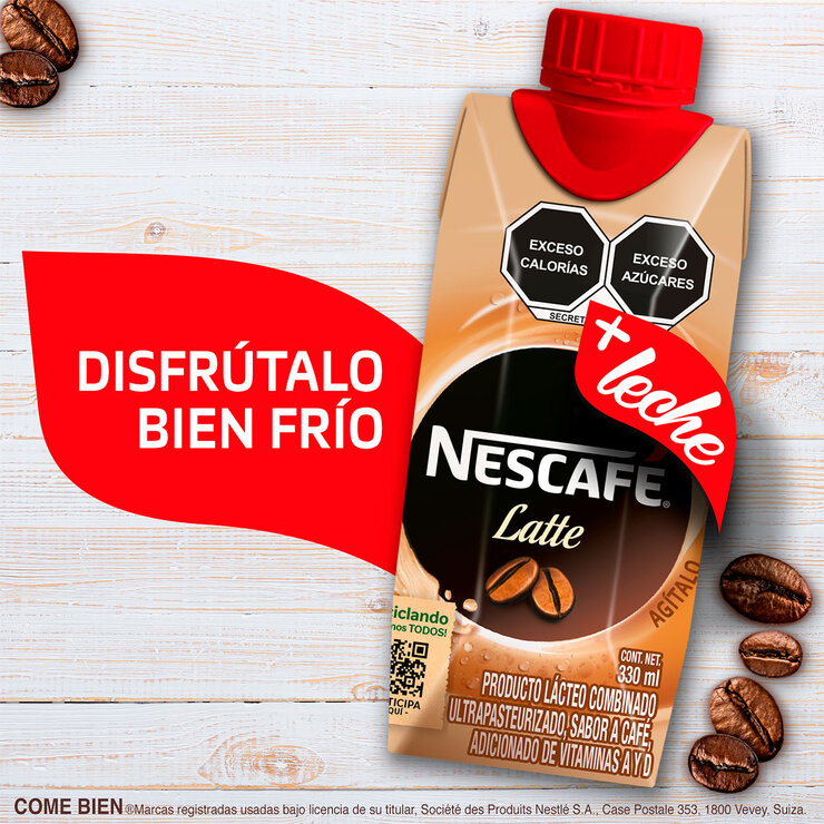 Nescafé Bebida Latte 12 pzas de 330 ml  — Imagen 4 de 4