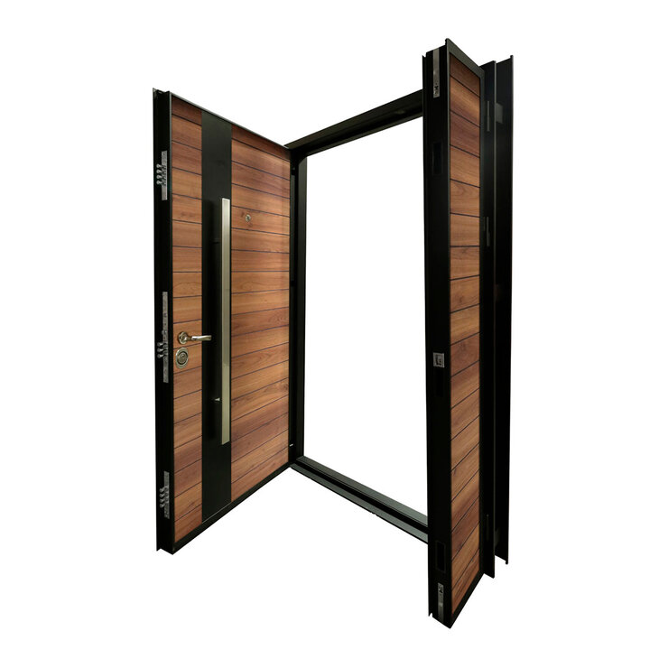International Door Supply, Puerta de Alta Seguridad Condesa con Fijo Derecha — Imagen 3 de 4