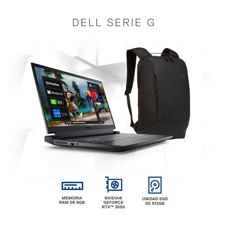 Dell Gaming Laptop NB G15 5511 CORE I7 512 GB I7 11800H — Imagen 2 de 4