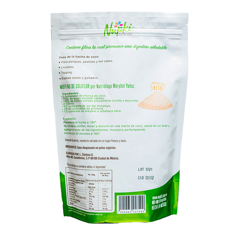 Nupki Harina de Coco 2 pzas de 400 g — Imagen 3 de 3