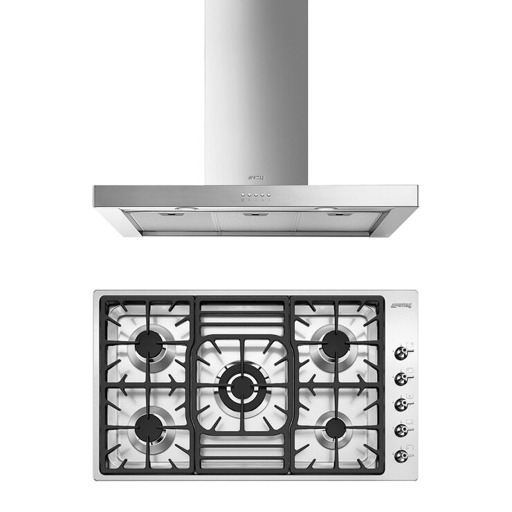Smeg Combo Parrilla 90cm + Campana 90cm — Imagen 1 de 4