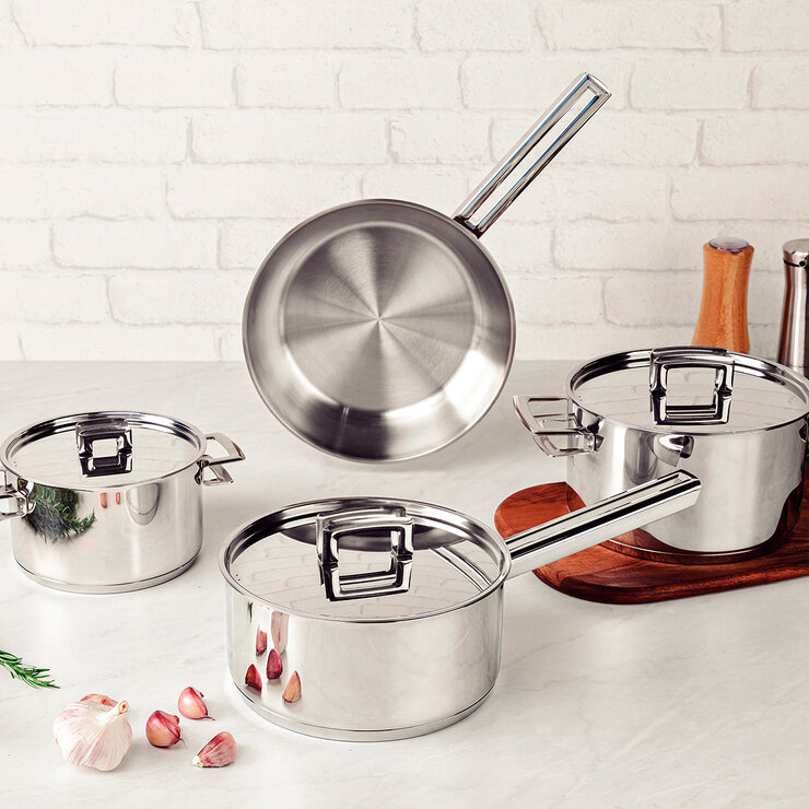 Tramontina Batería de Cocina de Acero Inoxidable 7 piezas — Imagen 1 de 4