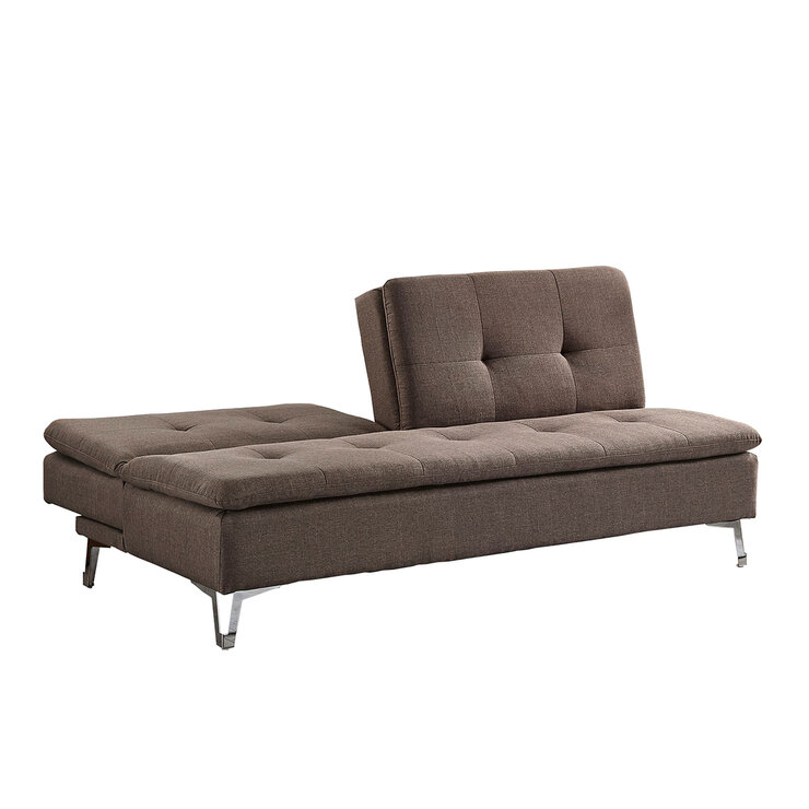 Homelegance, Sofá Cama Jena, color chocolate — Imagen 3 de 3
