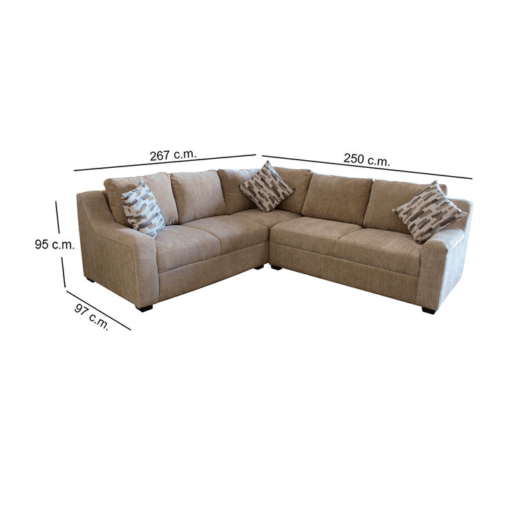 Montbrook Home, Selene, Sala Seccional, Color Beige — Imagen 3 de 4