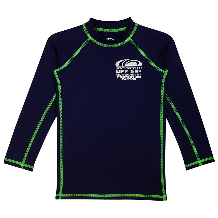 Skysoul, Playera con Protección Solar UPF 50+, Color Negro, para Niño, Varias Tallas — Imagen 1 de 2