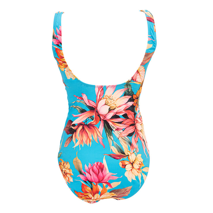 Alas de Sal, Traje de Baño Completo para Dama, Estampado Flores Grandes, Varias Tallas — Imagen 2 de 3