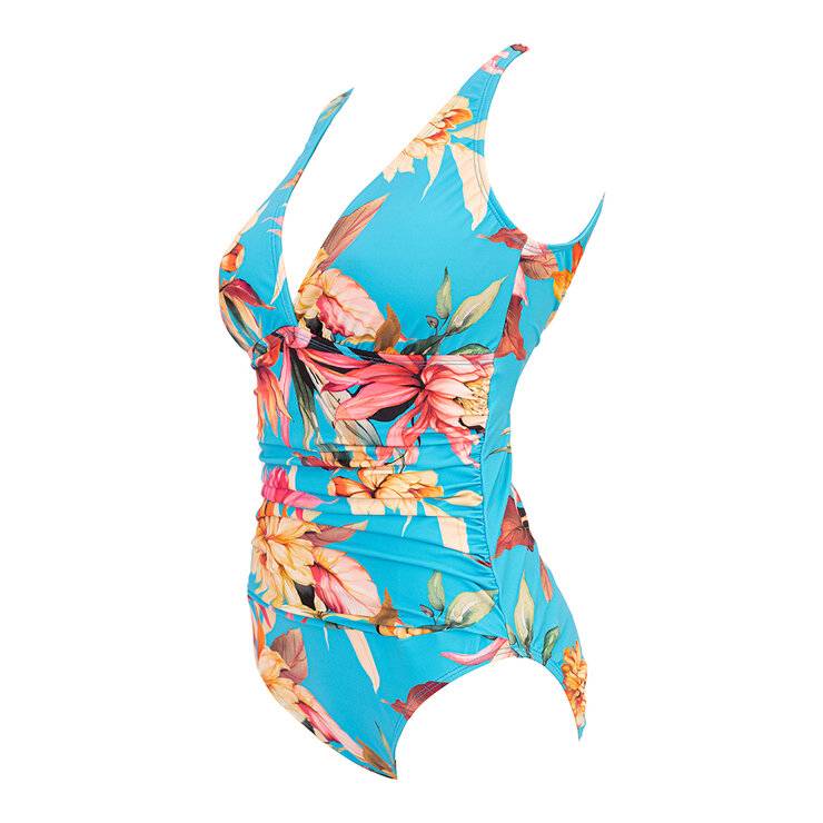 Alas de Sal, Traje de Baño Completo para Dama, Estampado Flores Grandes, Varias Tallas — Imagen 3 de 3