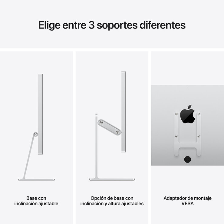 Apple Studio Display 27" Vidrio Estándar - Base con inclinación y altura ajustable — Imagen 4 de 4