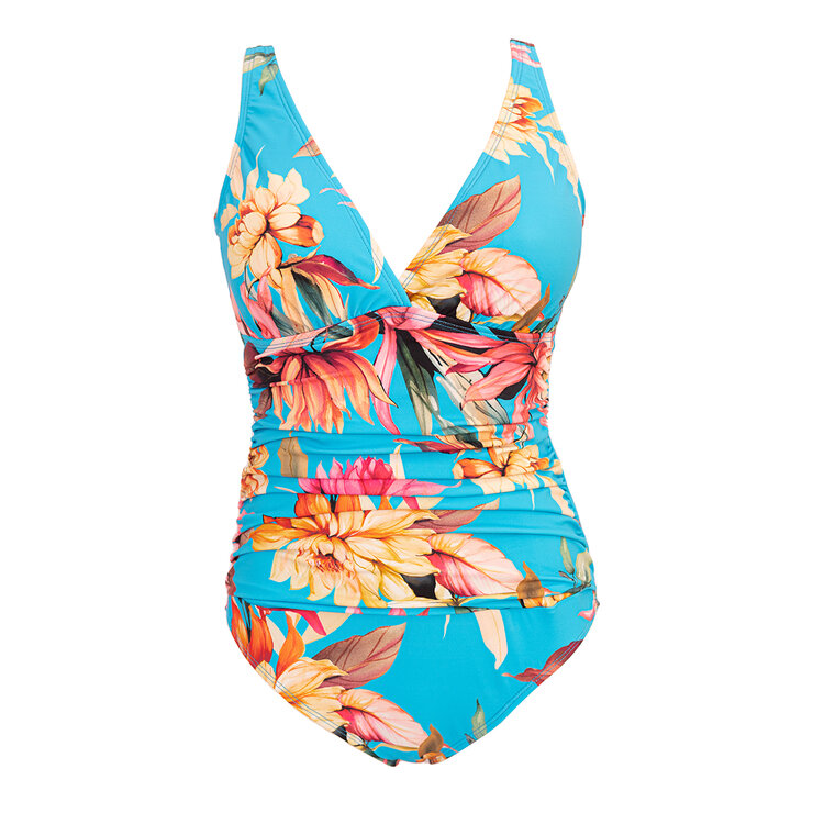 Alas de Sal, Traje de Baño Completo para Dama, Estampado Flores Grandes, Varias Tallas — Imagen 1 de 3