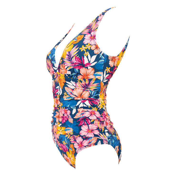 Alas de Sal, Traje de Baño una Pieza, para Dama, Impreso con Flores Pequeñas, Varias Tallas — Imagen 2 de 2