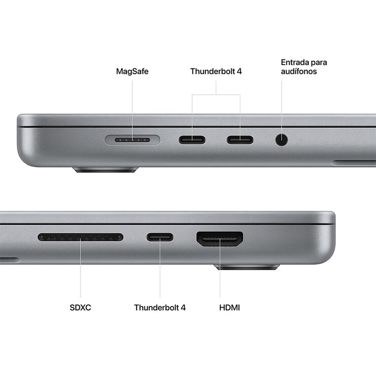 Apple MacBook Pro 16” Chip M2 Pro 512GB Gris espacial — Imagen 3 de 4