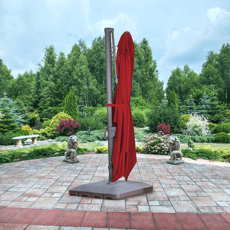 Seasons Sentry Sombrilla para Jardín de 3.05 m x 3.98 m con Poste Lateral — Imagen 3 de 4