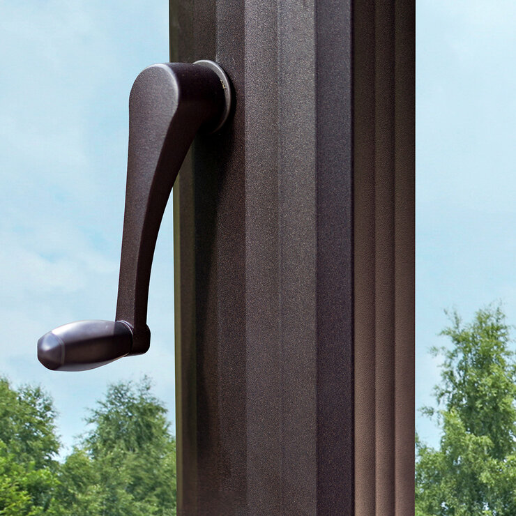 Seasons Sentry Sombrilla para Jardín de 3.05 m x 3.98 m con Poste Lateral — Imagen 4 de 4