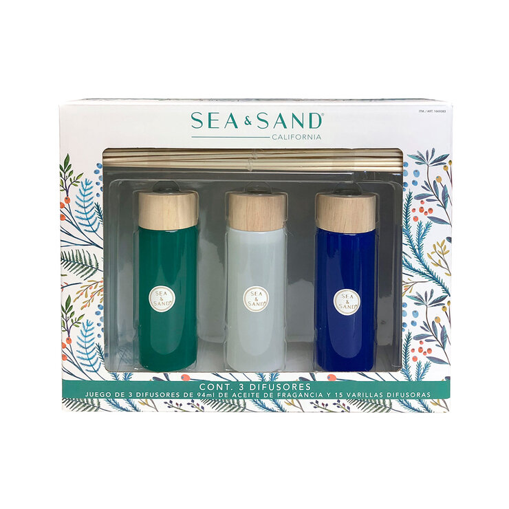 Sea & Sand Juego de 3 Difusores con Varillas Perfumadas — Imagen 1 de 2