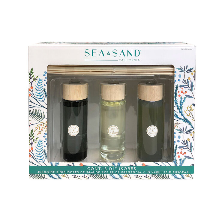 Sea & Sand Juego de 3 Difusores con Varillas Perfumadas — Imagen 2 de 2