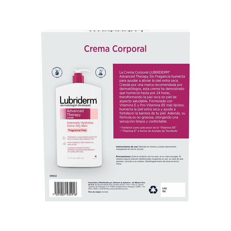 Lubriderm Crema Corporal Advance Therapy 2 pzas de 709ml  — Imagen 4 de 4