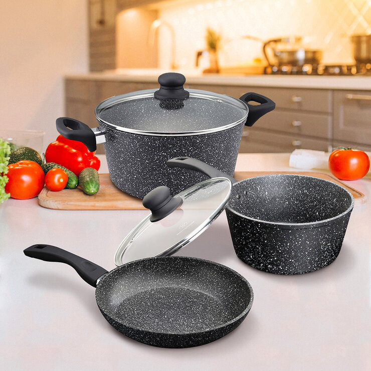Westinghouse Batería de Cocina de 5 piezas de Aluminio Forjado — Imagen 1 de 4