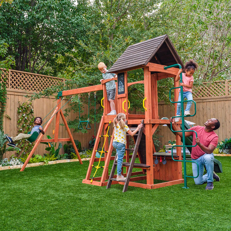 KidKraft Juego de Columpios de Madera Raptor Trail  — Imagen 1 de 4