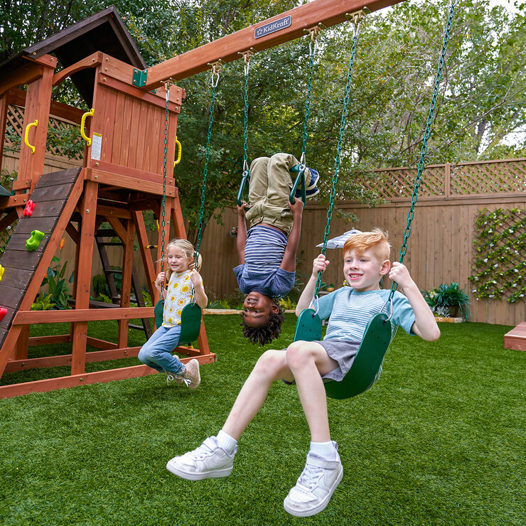 KidKraft Juego de Columpios de Madera Raptor Trail  — Imagen 2 de 4