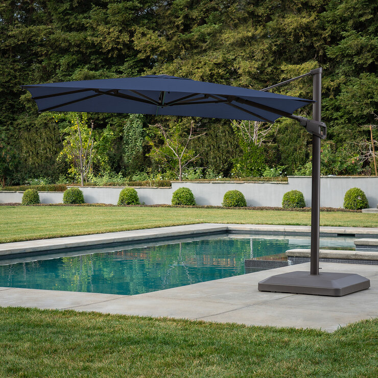 Sunvilla, Sombrilla Cuadrada con Poste Lateral de 3 m x 3 m — Imagen 4 de 4