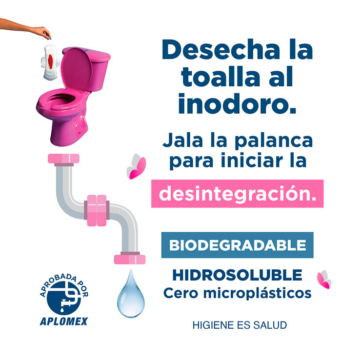 Kotex Cero Toallas Femeninas Desechables en Inodoro 44 pzas — Imagen 2 de 4