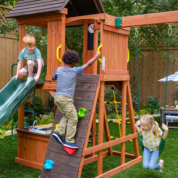 KidKraft Juego de Columpios de Madera Raptor Trail  — Imagen 3 de 4