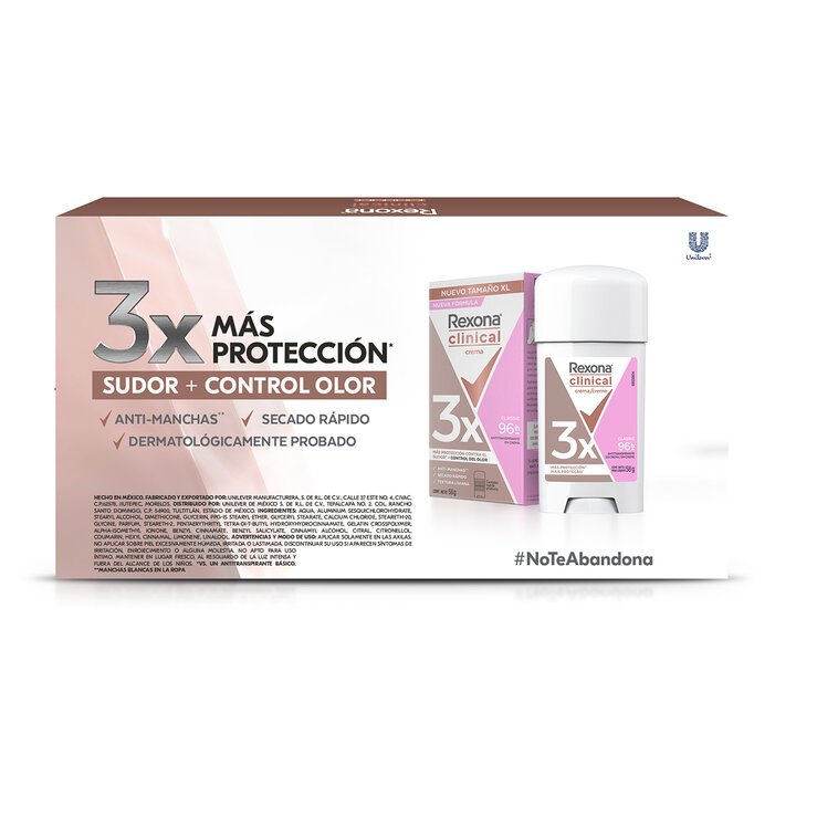 Rexona Clinical Antitranspirante para mujer 4 pzas de 58 gr — Imagen 3 de 3