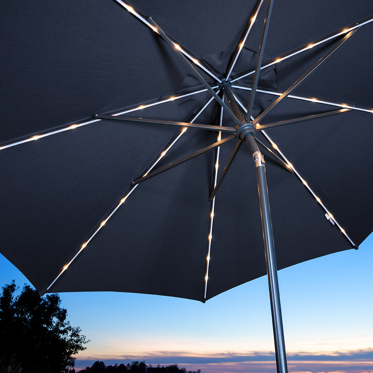 Sunvilla, Sombrilla de Mercado LED de Inclinación Automática de 3M — Imagen 4 de 4