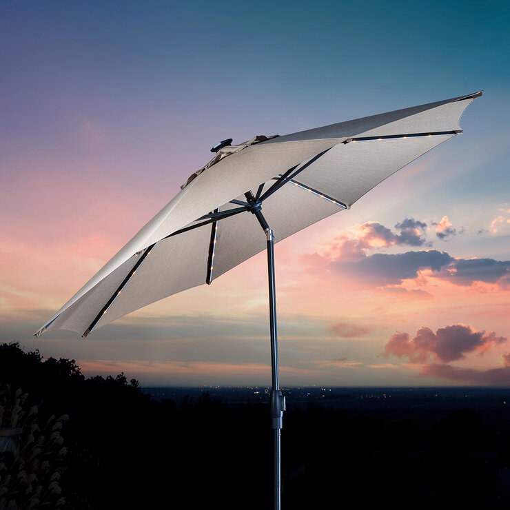 Sunvilla, Sombrilla de Mercado LED de Inclinación Automática de 3M — Imagen 4 de 4