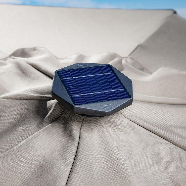 Sunvilla, Sombrilla de Mercado LED de Inclinación Automática de 3M — Imagen 2 de 4