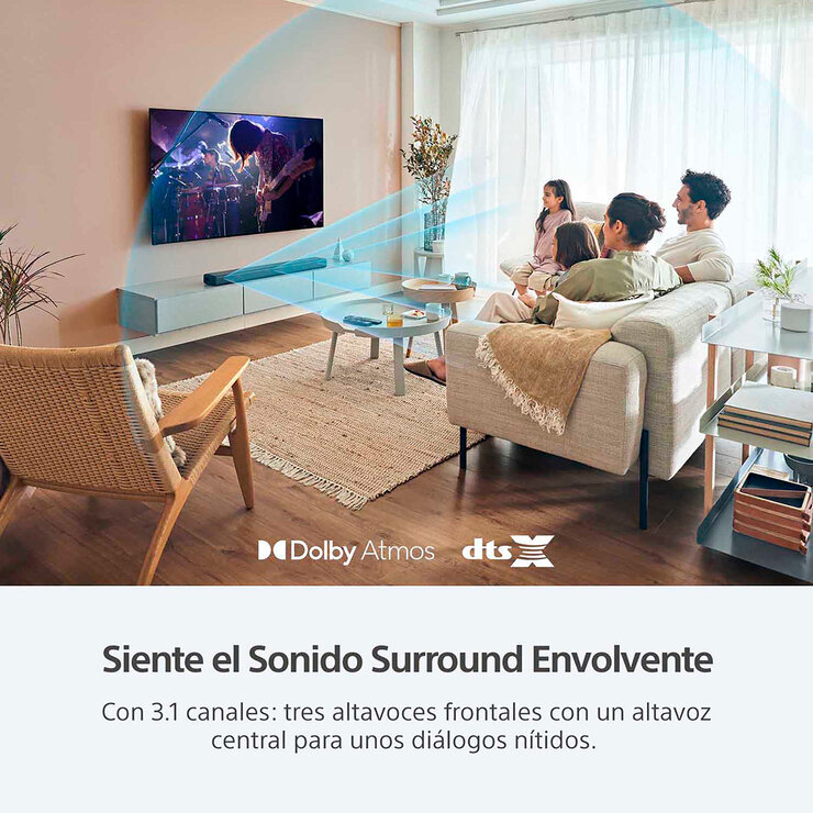 Sony Barra de Sonido Sony de 3.1 canales + Subwoofer inalámbrico  — Imagen 3 de 4
