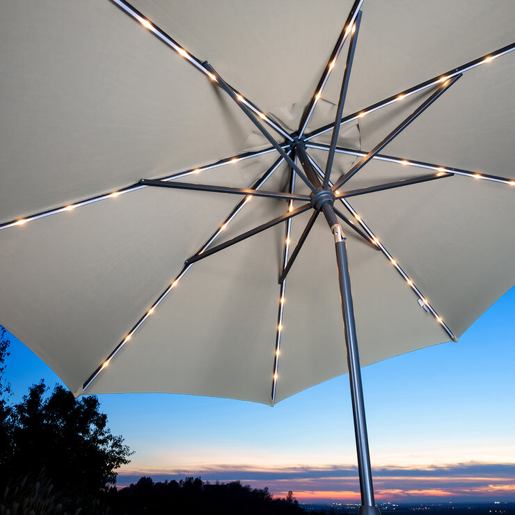 Sunvilla, Sombrilla de Mercado LED de Inclinación Automática de 3M — Imagen 4 de 4