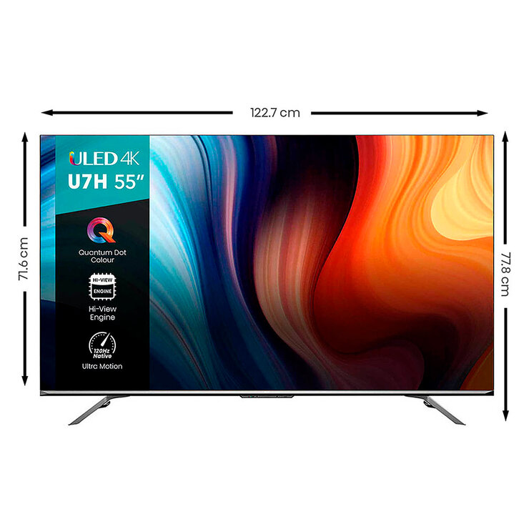 Hisense Pantalla 55U7H ULED 4K Android TV — Imagen 4 de 4