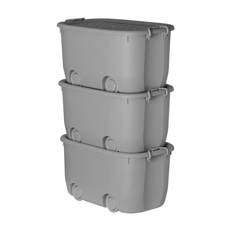 AG Box, Set de 3 Cajas organizadoras con ruedas — Imagen 1 de 4