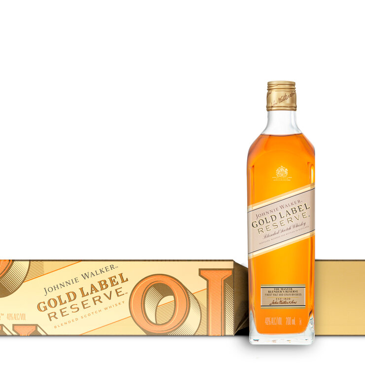 Whisky Johnnie Walker Gold Label 12/200ml — Imagen 2 de 4