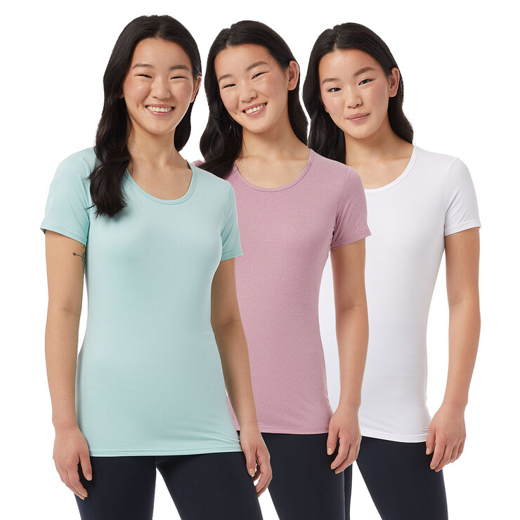 32 Degrees Cool Playeras 3 piezas para Dama Varias Tallas y Colores — Imagen 1 de 2