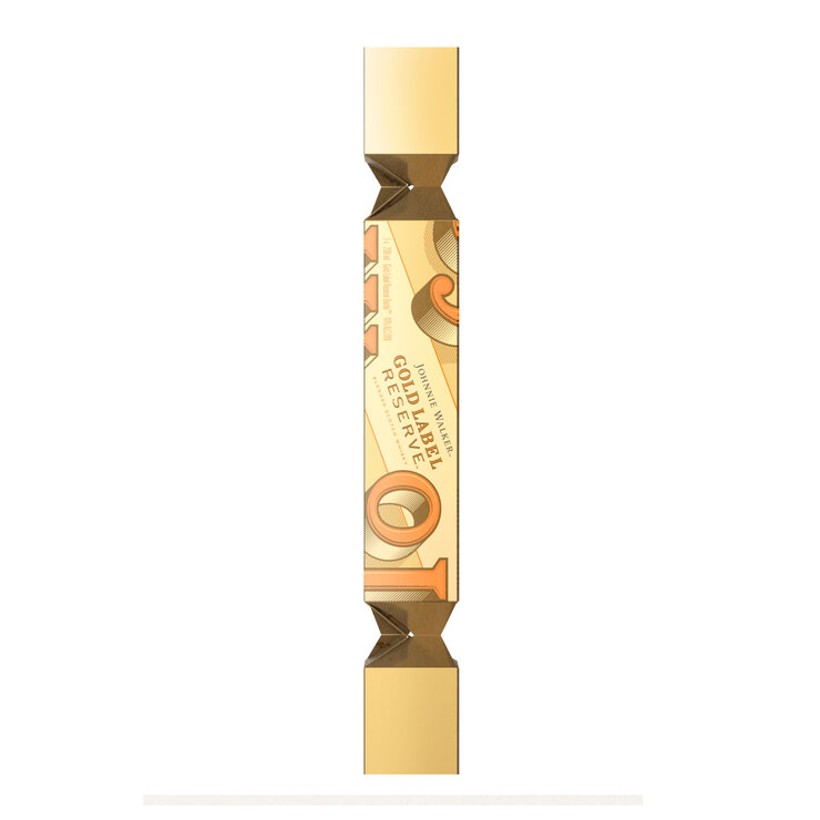 Whisky Johnnie Walker Gold Label 12/200ml — Imagen 3 de 4