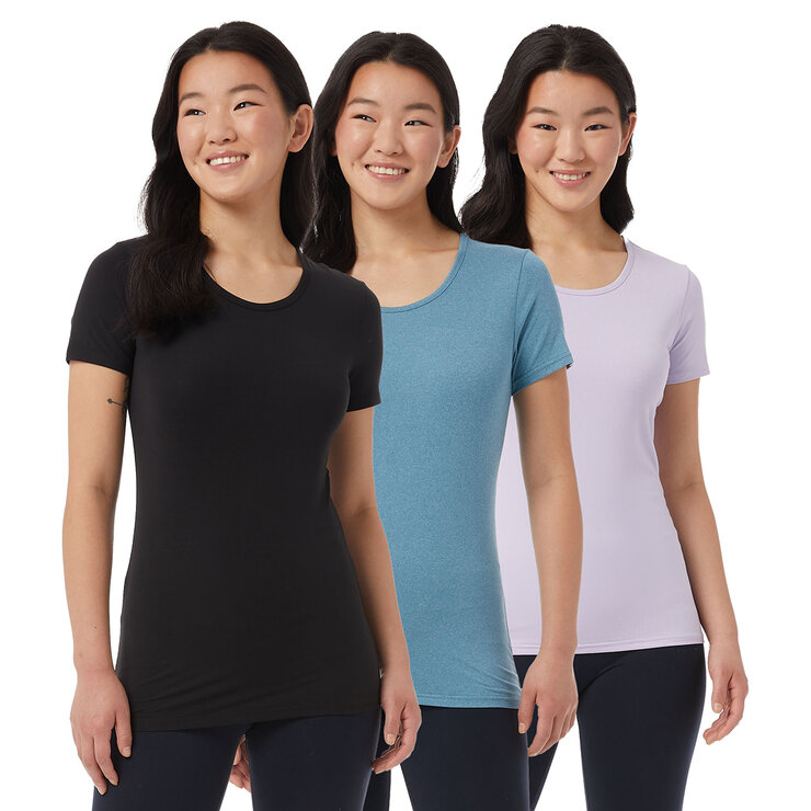 32 Degrees Cool Playeras 3 piezas para Dama Varias Tallas y Colores — Imagen 2 de 2