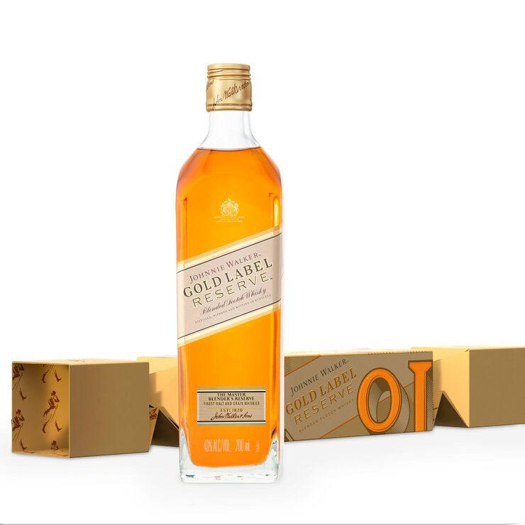 Whisky Johnnie Walker Gold Label 12/200ml — Imagen 4 de 4