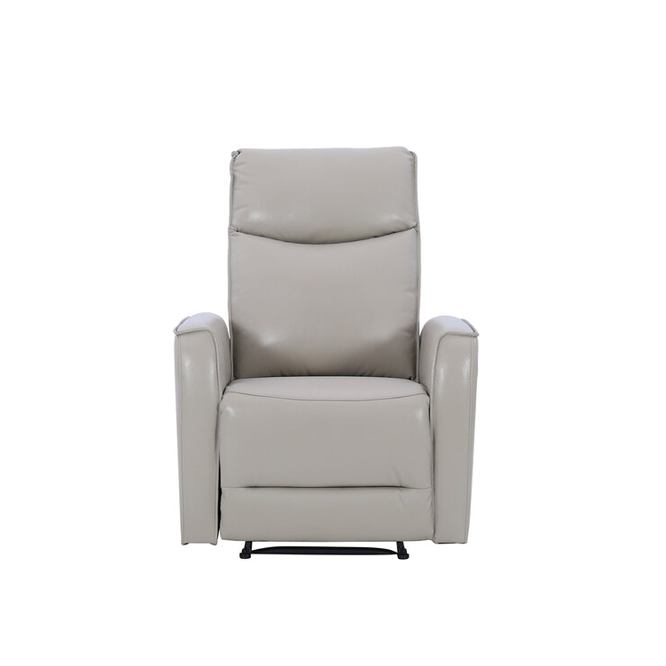 Montbrook Home, Yuli, Sillón Reclinable de Piel Genuina, Color Gris   — Imagen 2 de 4