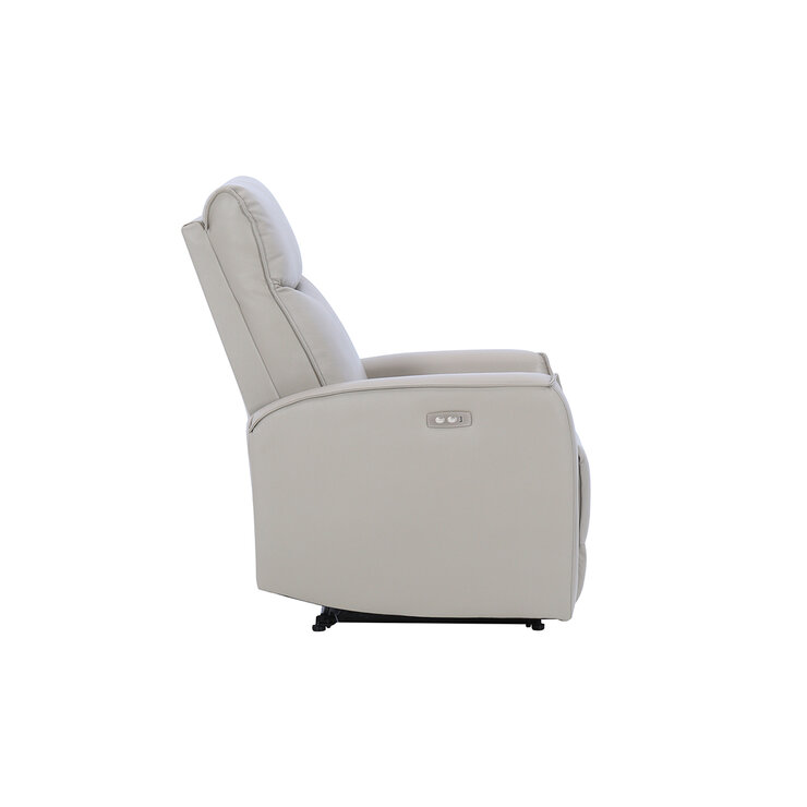 Montbrook Home, Yuli, Sillón Reclinable de Piel Genuina, Color Gris   — Imagen 3 de 4