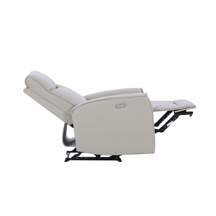 Montbrook Home, Yuli, Sillón Reclinable de Piel Genuina, Color Gris   — Imagen 4 de 4