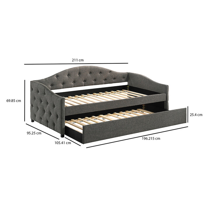 Coaster, Sadie, Sofa Cama Daybed, Color Gris — Imagen 2 de 4